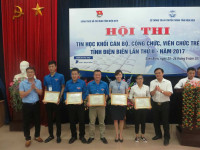 Đoàn Trung tâm Ngoại ngữ - Tin học đạt giải Nhất tại Hội thi Tin học khối cán bộ, công chức, viên chức trẻ tỉnh Điện Biên lần thứ II năm 2017